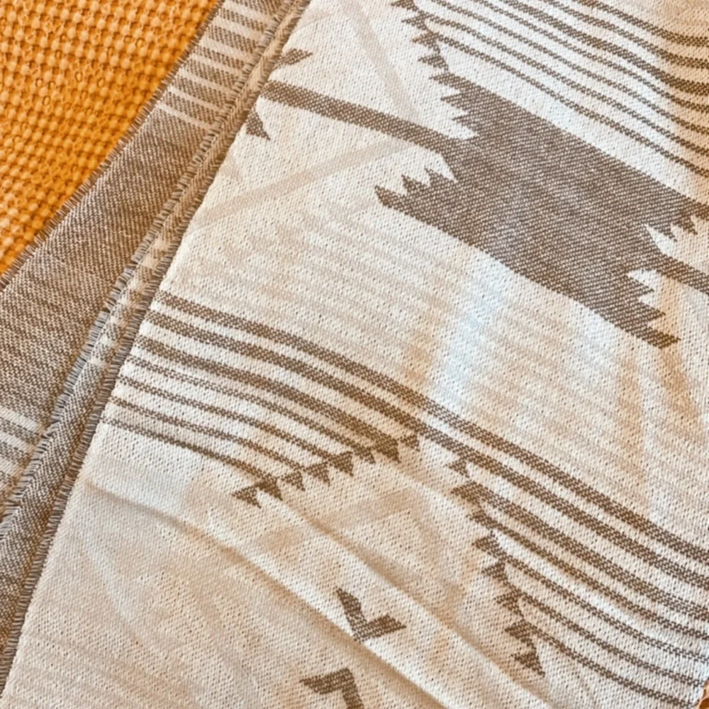 Neutral Geometric Print Blanket Scarf - Picture 5 of 5